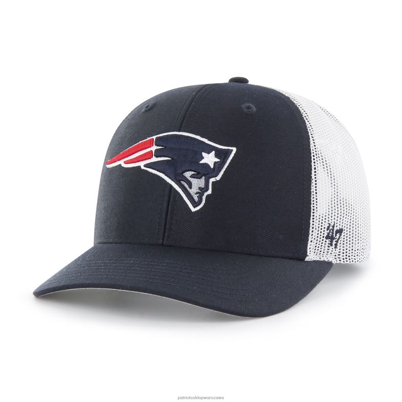 Patriots Jersey Dzieci 47 Granatowo-biała regulowana czapka typu trucker Akcesoria 6RBB2963