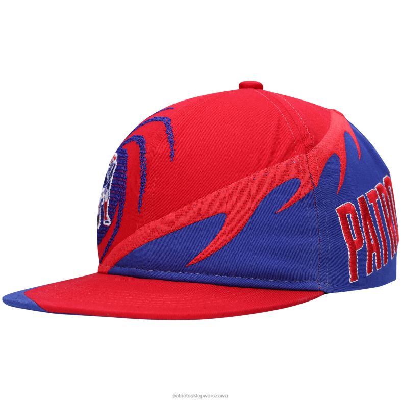 Patriots Jersey Dzieci Mitchell & ness czerwona/królewska spiralna czapka typu snapback Akcesoria 6RBB2976