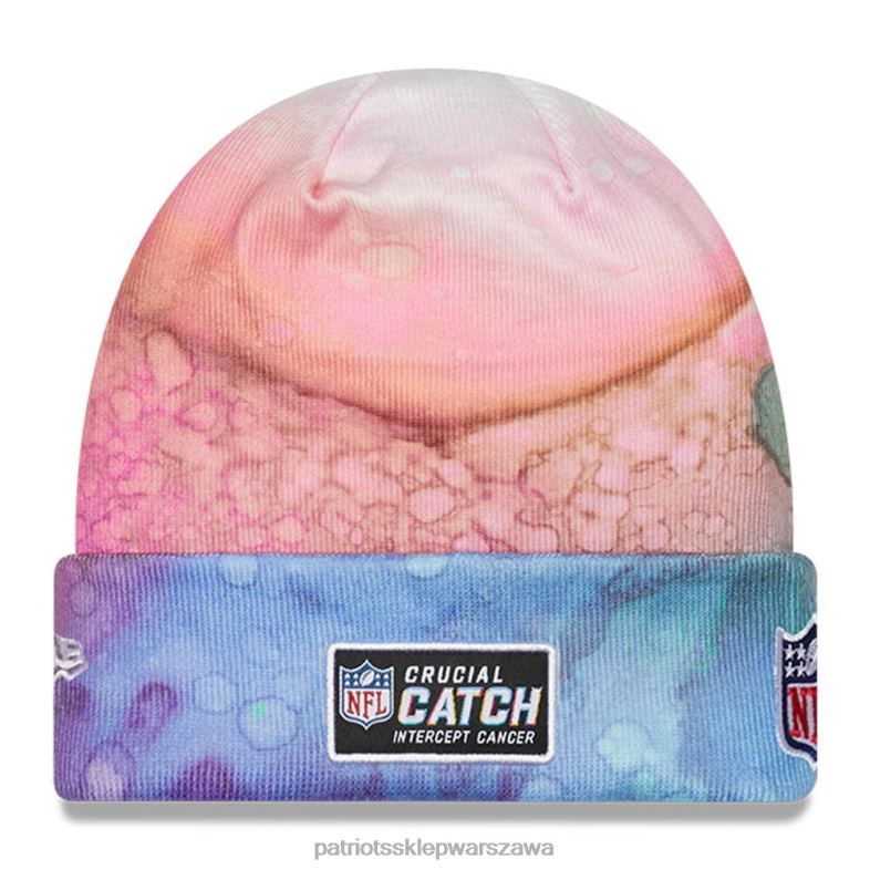 Patriots Jersey Dzieci nowa era różowa czapka dzianinowa 2022 nfl decydujący haczyk Akcesoria 6RBB2991