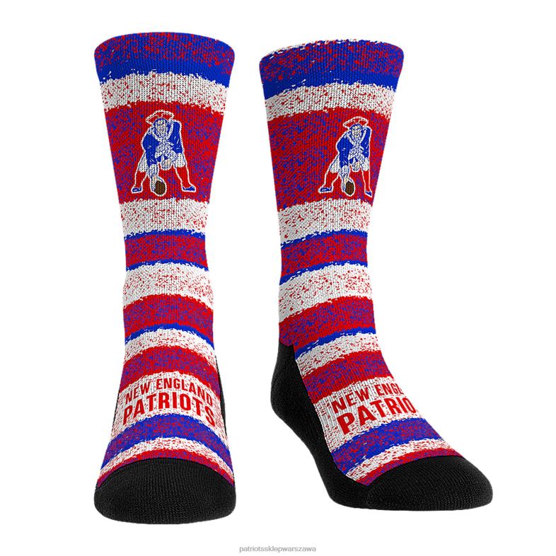 Patriots Jersey Dzieci Rock em Socks Trzypak skarpet w stylu retro Akcesoria 6RBB2913