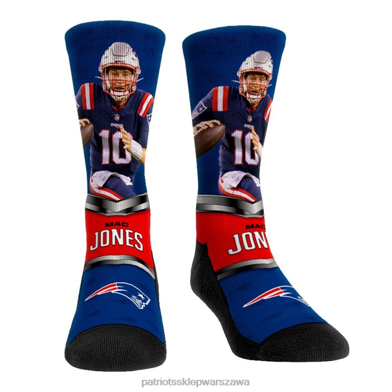 Patriots Jersey Dzieci skarpetki rock em mac jones 3-pak skarpetek dla załogi Akcesoria 6RBB2921