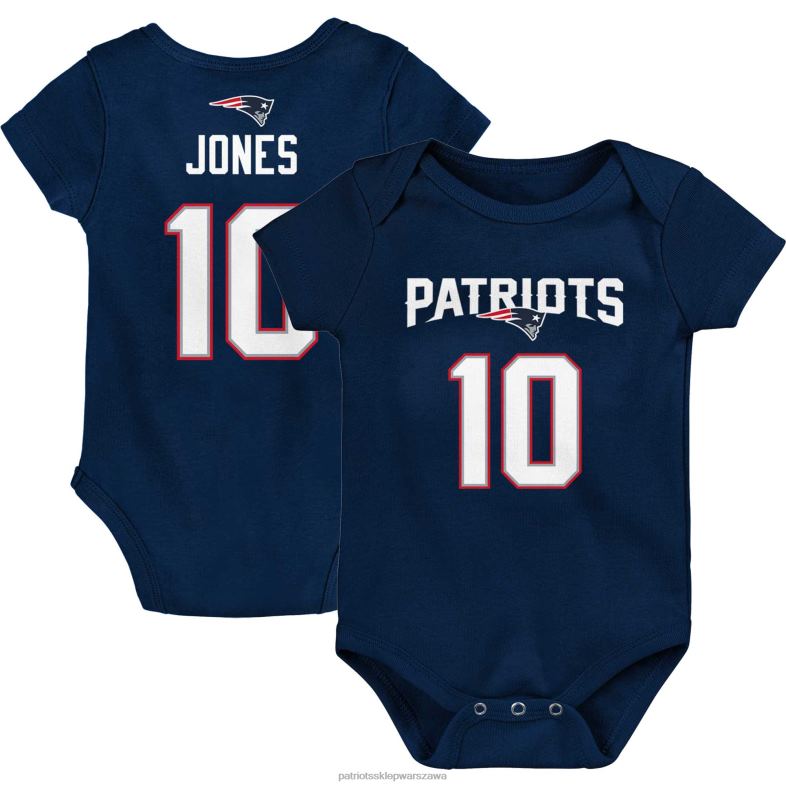 Patriots Jersey Dzieci Niemowlęce body mac jones navy mainliner nazwa i numer gracza odzież 6RBB3072