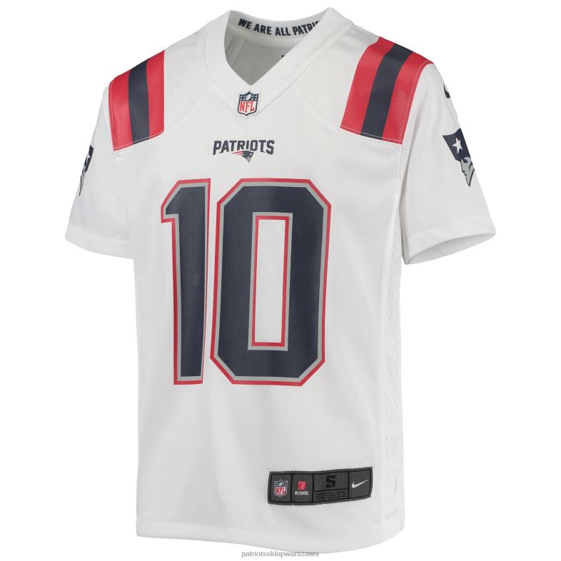 Patriots Jersey Dzieci Biała koszulka meczowa nike mac jones odzież 6RBB3054