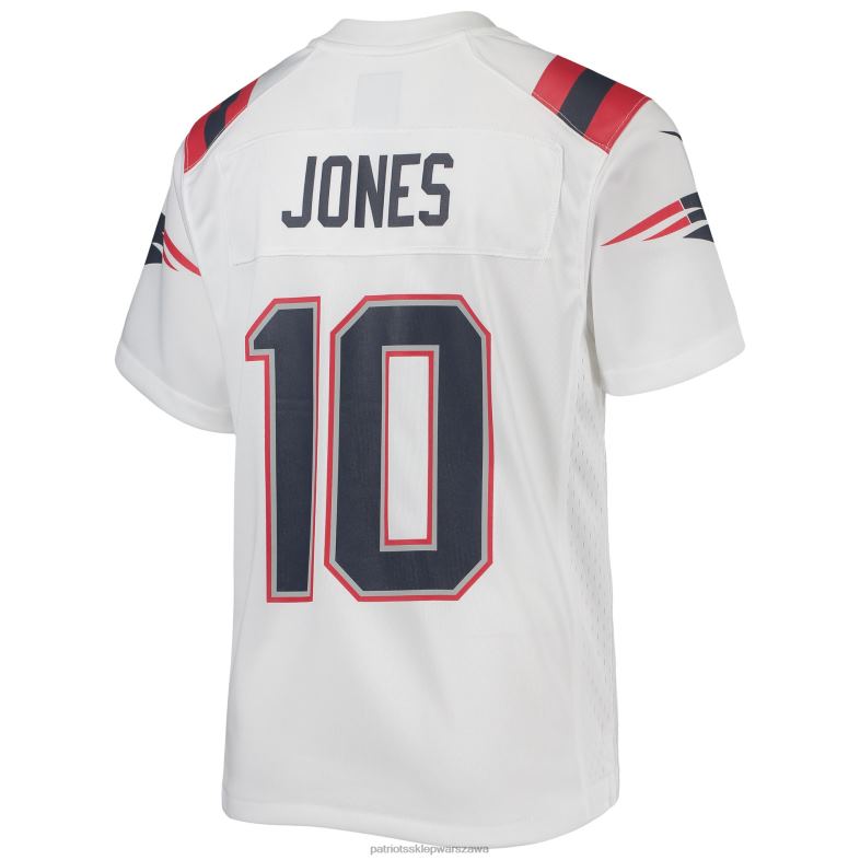 Patriots Jersey Dzieci Biała koszulka meczowa nike mac jones odzież 6RBB3054