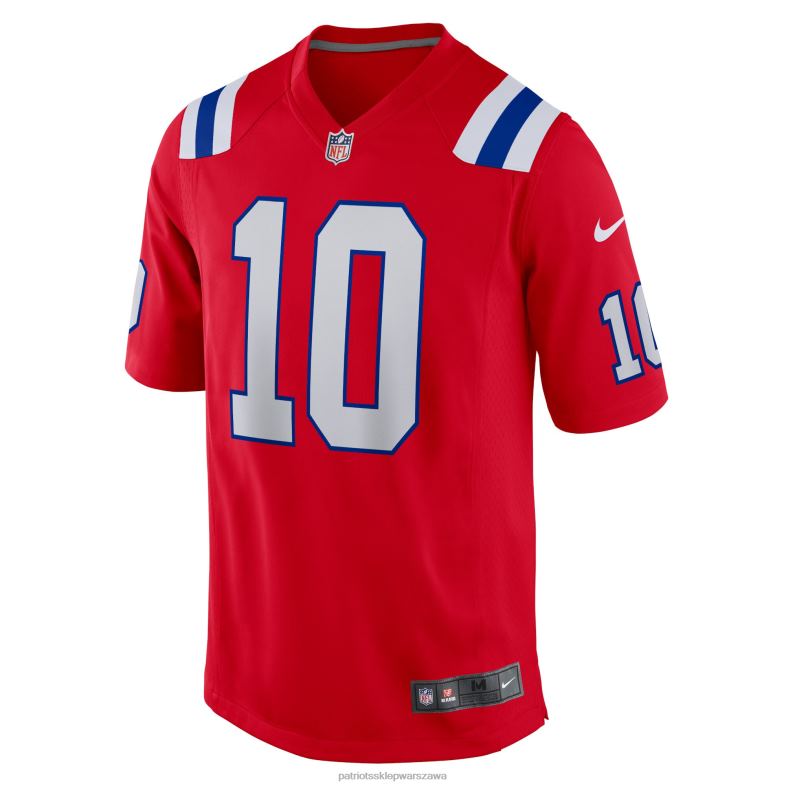 Patriots Jersey Dzieci czerwona koszulka meczowa nike mac jones odzież 6RBB3051