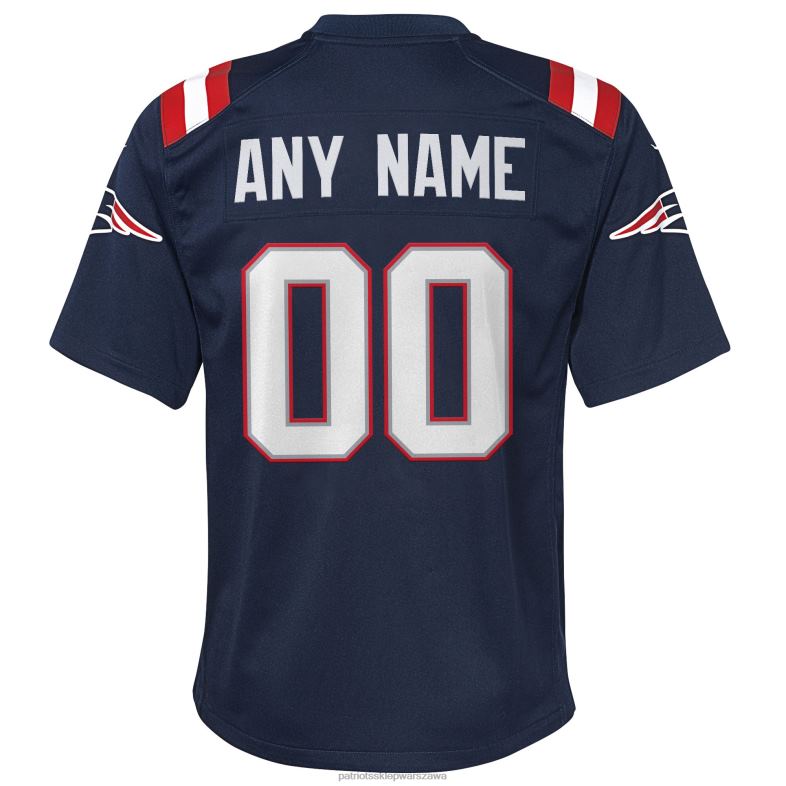 Patriots Jersey Dzieci granatowa koszulka na zamówienie Nike odzież 6RBB3044