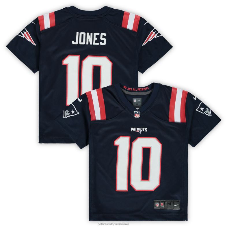 Patriots Jersey Dzieci granatowa koszulka przedszkolna nike mac jones odzież 6RBB3052