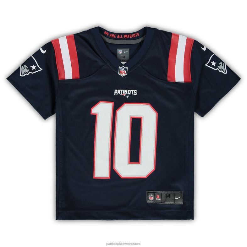 Patriots Jersey Dzieci granatowa koszulka przedszkolna nike mac jones odzież 6RBB3052