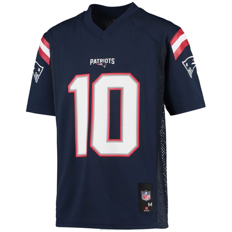 Patriots Jersey Dzieci granatowa replika koszulki mac jones odzież 6RBB3057