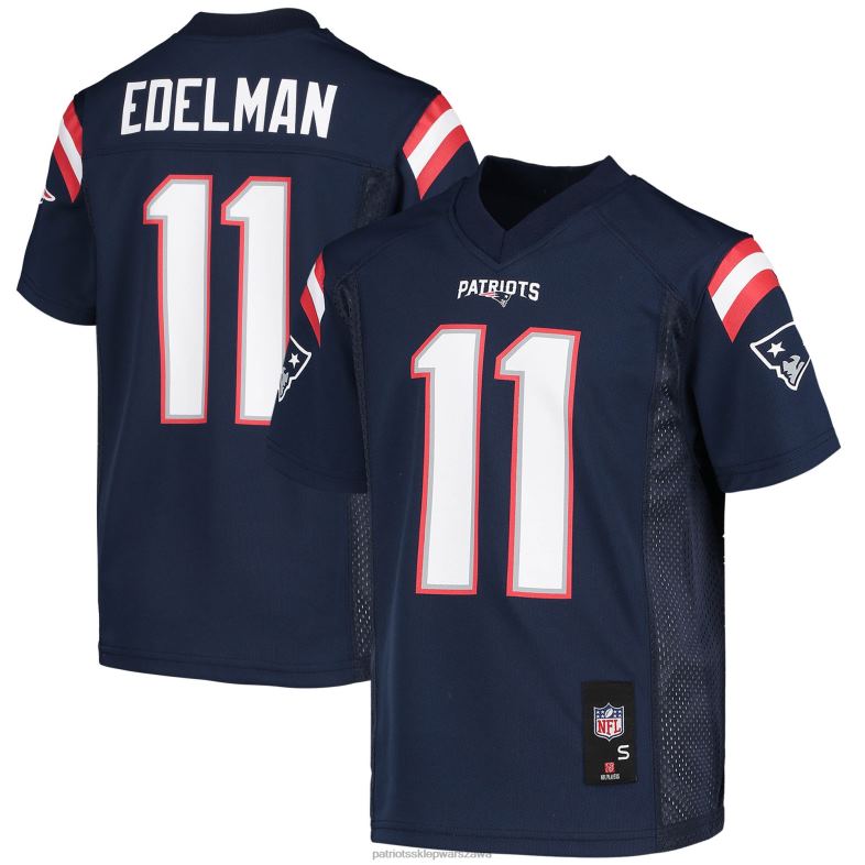 Patriots Jersey Dzieci replika granatowej koszulki Juliana Edelmana odzież 6RBB3049