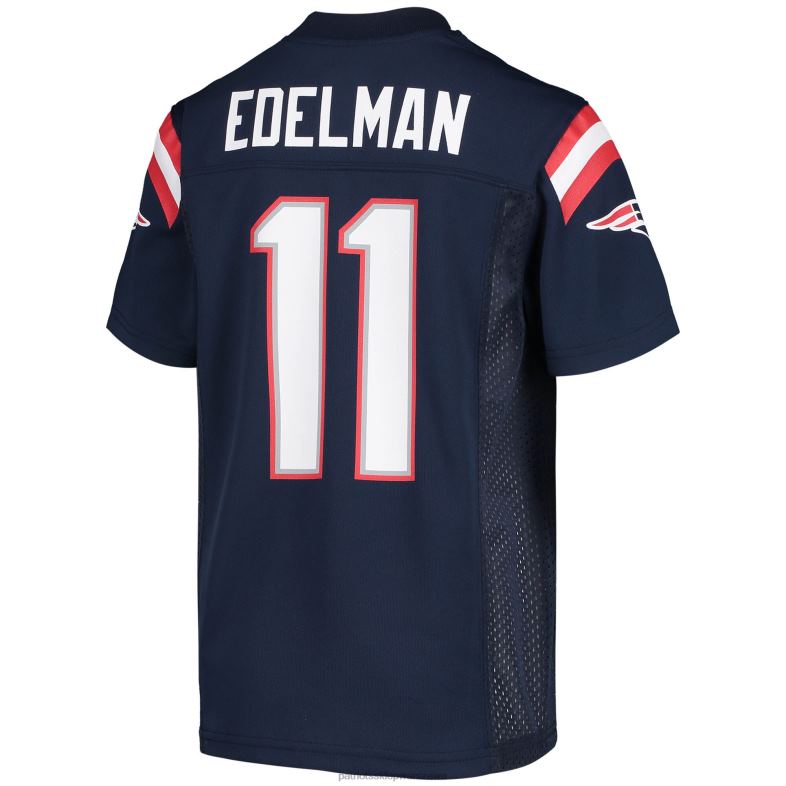 Patriots Jersey Dzieci replika granatowej koszulki Juliana Edelmana odzież 6RBB3049