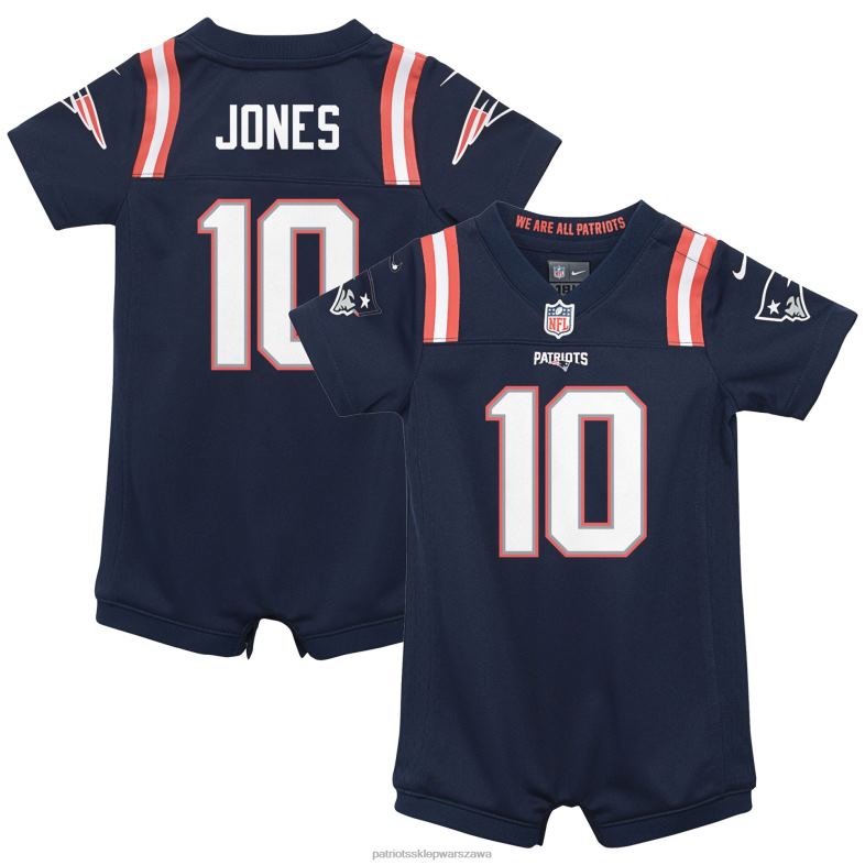 Patriots Jersey Dzieci romper dla noworodków i niemowląt nike mac jones w kolorze granatowym odzież 6RBB3046