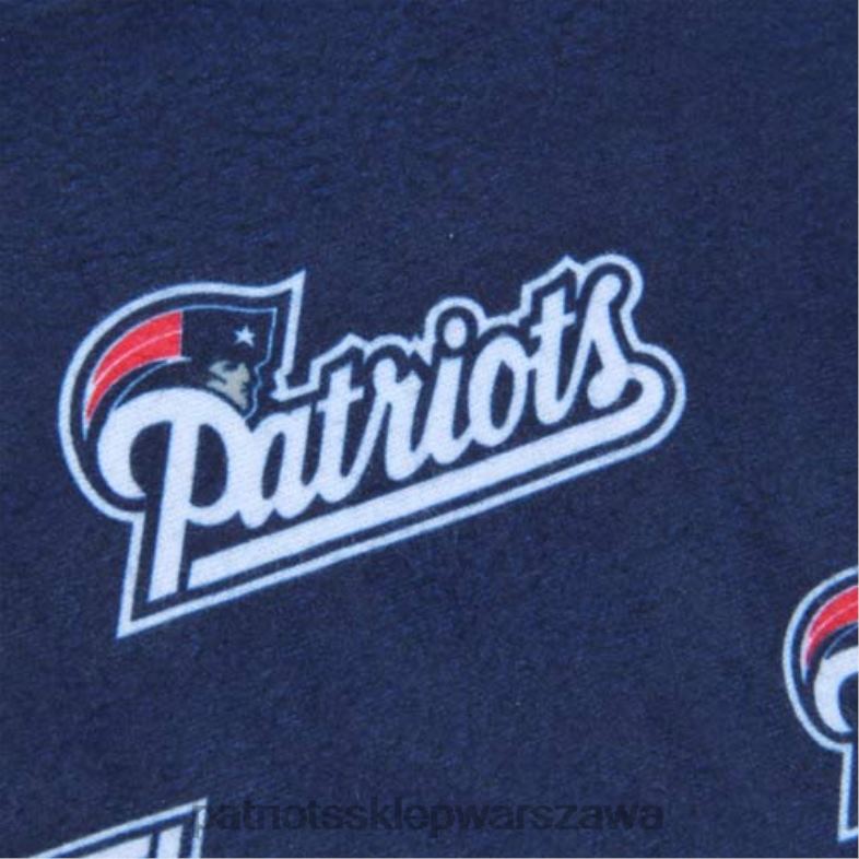 Patriots Jersey Dzieci przedszkolne granatowe spodnie z nadrukowanym logo na całej powierzchni odzież 6RBB3089