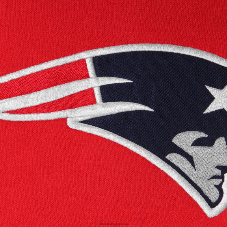 Patriots Jersey Dzieci Czerwona bluza z kapturem Fan Gear Prime odzież 6RBB3018