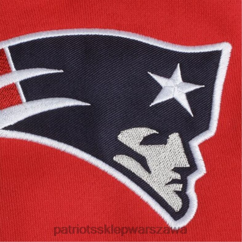 Patriots Jersey Dzieci Przedszkolna czerwona bluza z kapturem Fan Gear Prime odzież 6RBB3020