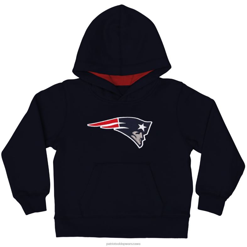 Patriots Jersey Dzieci bluza z kapturem z logo malucha fan gear primary logo - granatowa odzież 6RBB3026