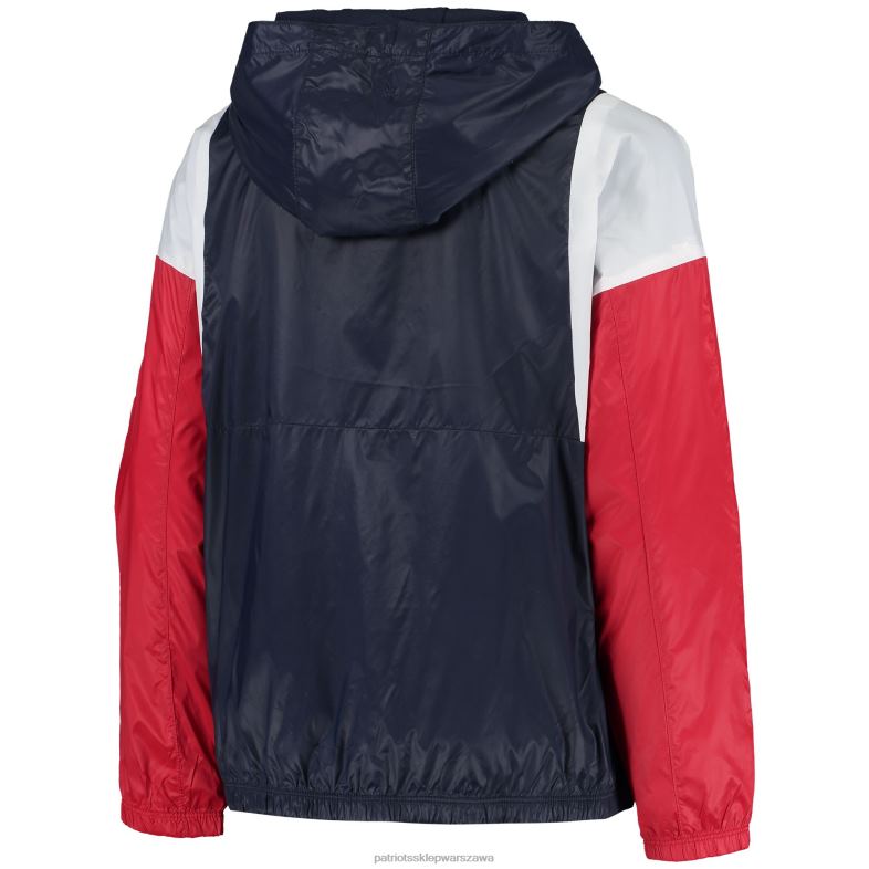 Patriots Jersey Dzieci granatowa dwuosobowa wiatrówka z zamkiem błyskawicznym na całej długości odzież 6RBB3040