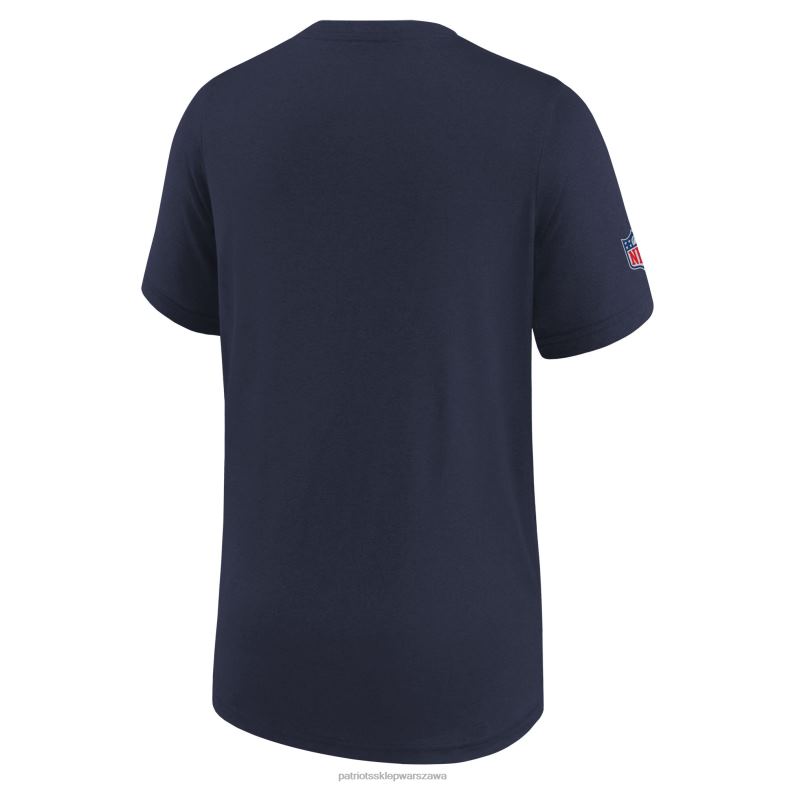Patriots Jersey Dzieci Granatowy T-shirt Nike Sideline Legend Performance odzież 6RBB3132