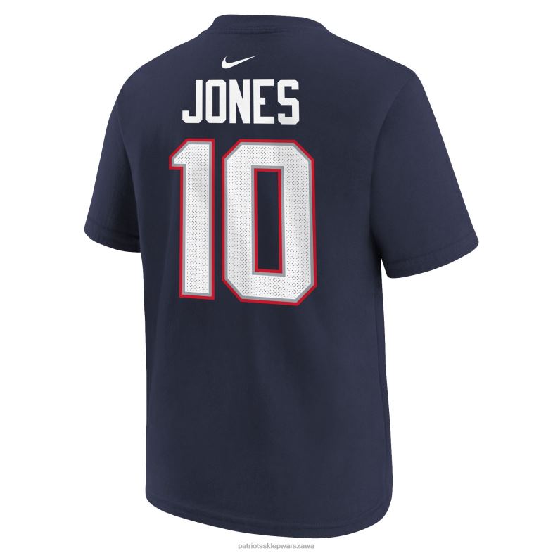Patriots Jersey Dzieci T-shirt z imieniem i numerem gracza nike mac jones marynarki wojennej odzież 6RBB3119