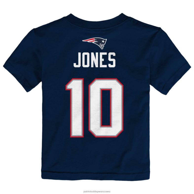 Patriots Jersey Dzieci Toddler Mac Jones Navy Mainliner T-shirt z imieniem i numerem gracza odzież 6RBB3105