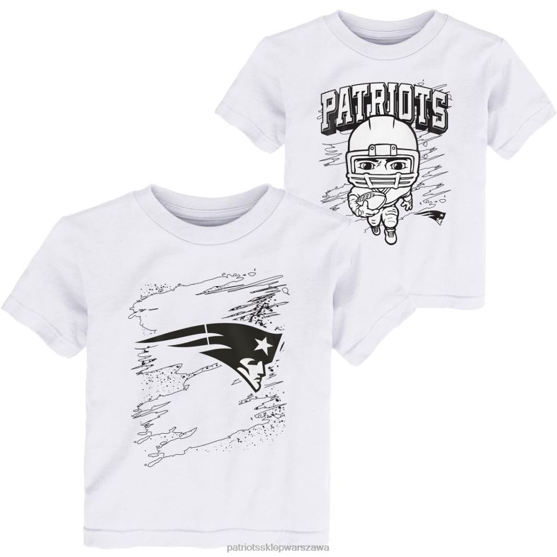 Patriots Jersey Dzieci Zestaw dwupaków t-shirtów do kolorowania w kolorze białym dla malucha odzież 6RBB3139