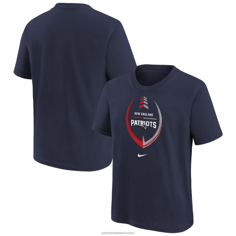 Patriots Jersey Dzieci dziewczęca koszulka nike w kolorze granatowym z ikoną w wieku przedszkolnym odzież 6RBB3133