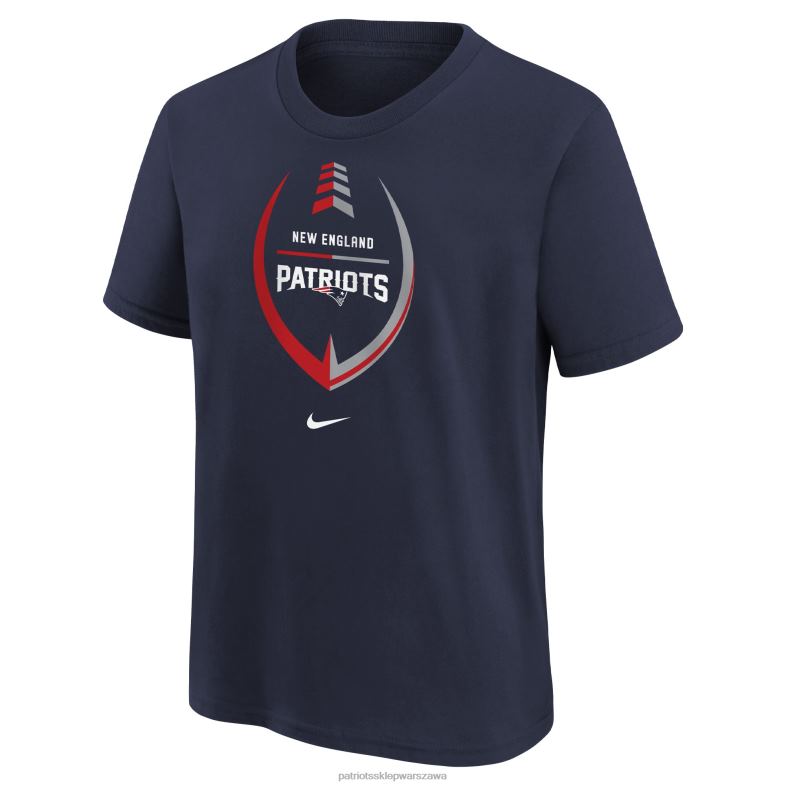 Patriots Jersey Dzieci dziewczęca koszulka nike w kolorze granatowym z ikoną w wieku przedszkolnym odzież 6RBB3133