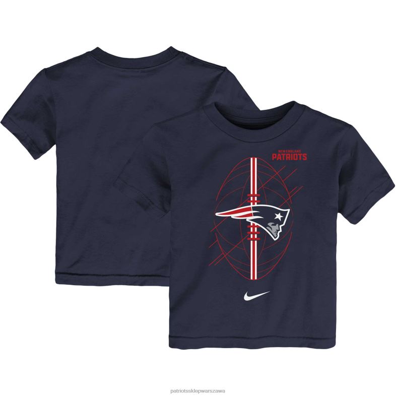 Patriots Jersey Dzieci granatowa koszulka Icon dla maluchów odzież 6RBB3122