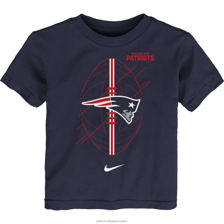 Patriots Jersey Dzieci granatowa koszulka Icon dla maluchów odzież 6RBB3122