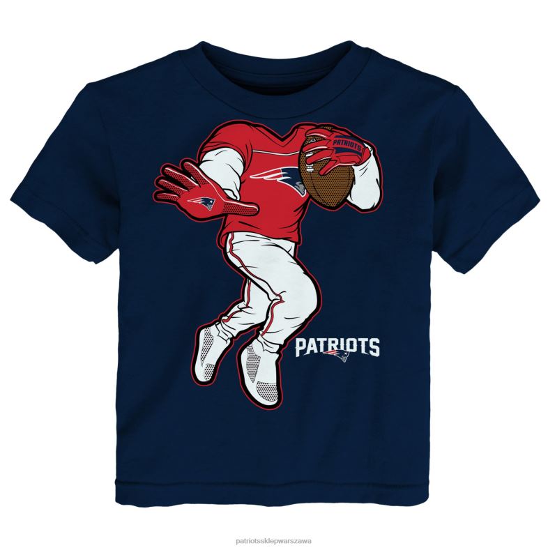 Patriots Jersey Dzieci granatowa koszulka dla dzieci ze sztywnymi rękawami odzież 6RBB3114