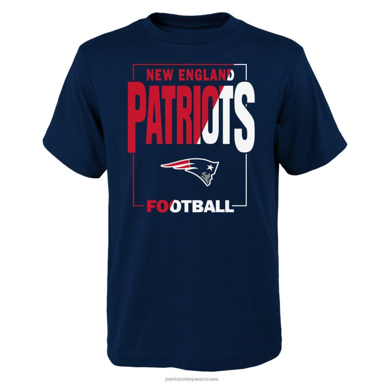 Patriots Jersey Dzieci granatowa koszulka do rzucania monetą odzież 6RBB3091