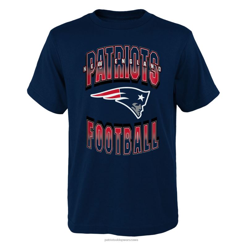 Patriots Jersey Dzieci granatowa koszulka naprzód Progress odzież 6RBB3125