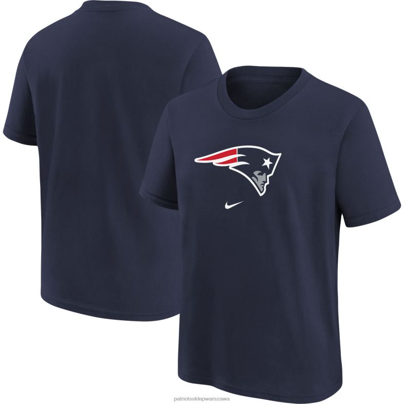 Patriots Jersey Dzieci granatowa koszulka z logo Nike odzież 6RBB3112