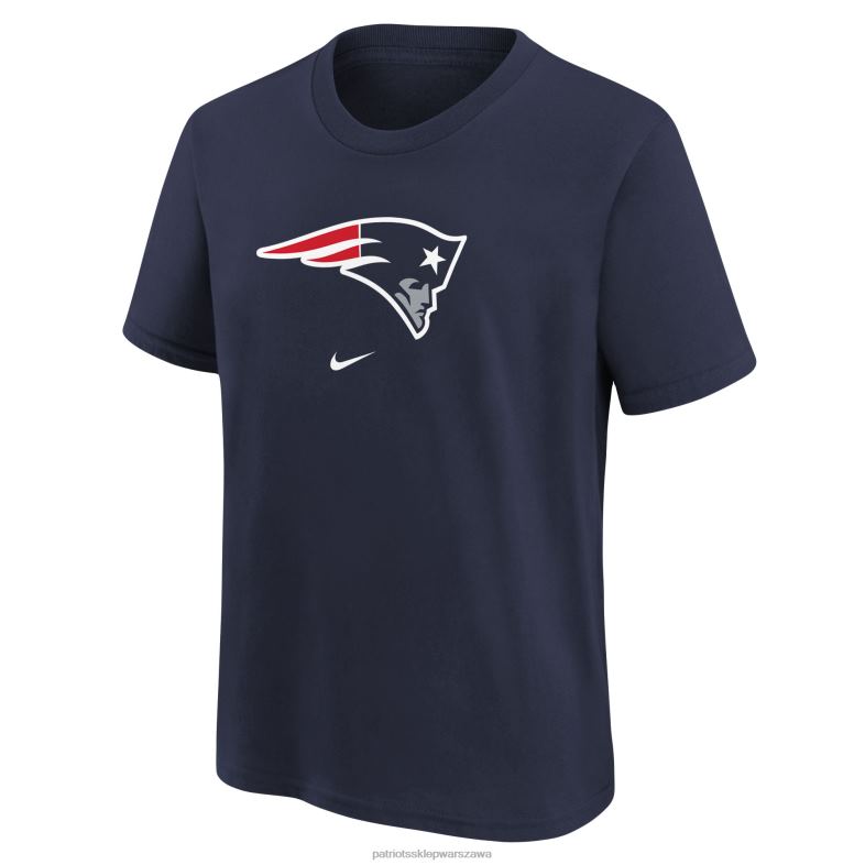 Patriots Jersey Dzieci granatowa koszulka z logo Nike odzież 6RBB3112