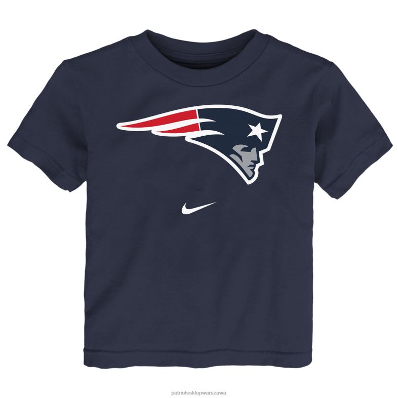 Patriots Jersey Dzieci granatowa koszulka z logo dla malucha odzież 6RBB3104
