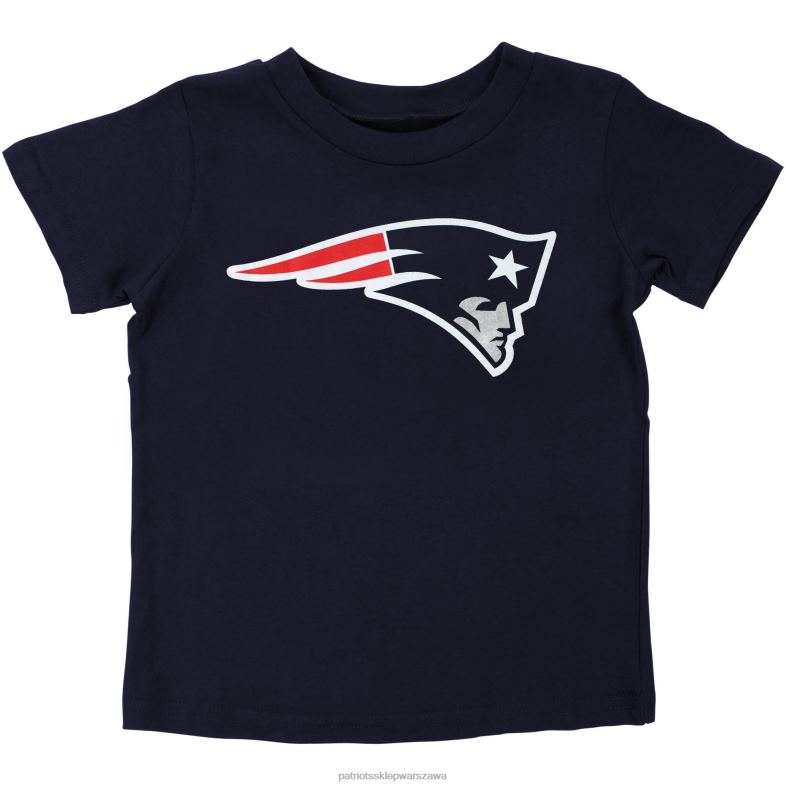 Patriots Jersey Dzieci koszulka z logo drużyny przedszkolaków - granatowa odzież 6RBB3092