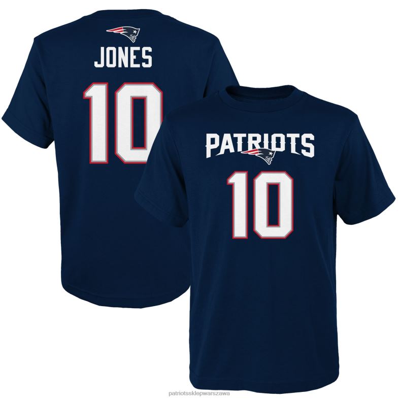Patriots Jersey Dzieci mac jones granatowa koszulka z imieniem i numerem głównym odzież 6RBB3094