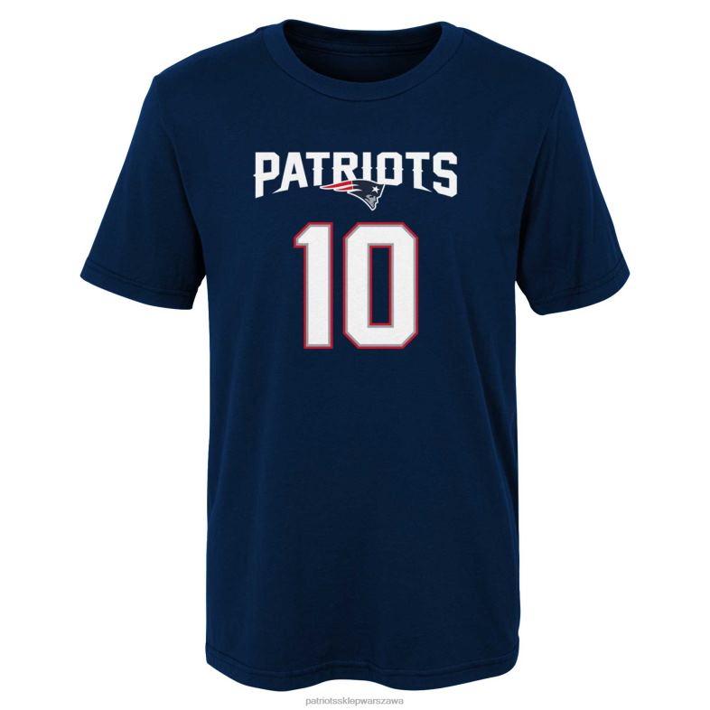 Patriots Jersey Dzieci przedszkolna koszulka Mac Jones Navy Mainliner z imieniem i numerem gracza odzież 6RBB3110