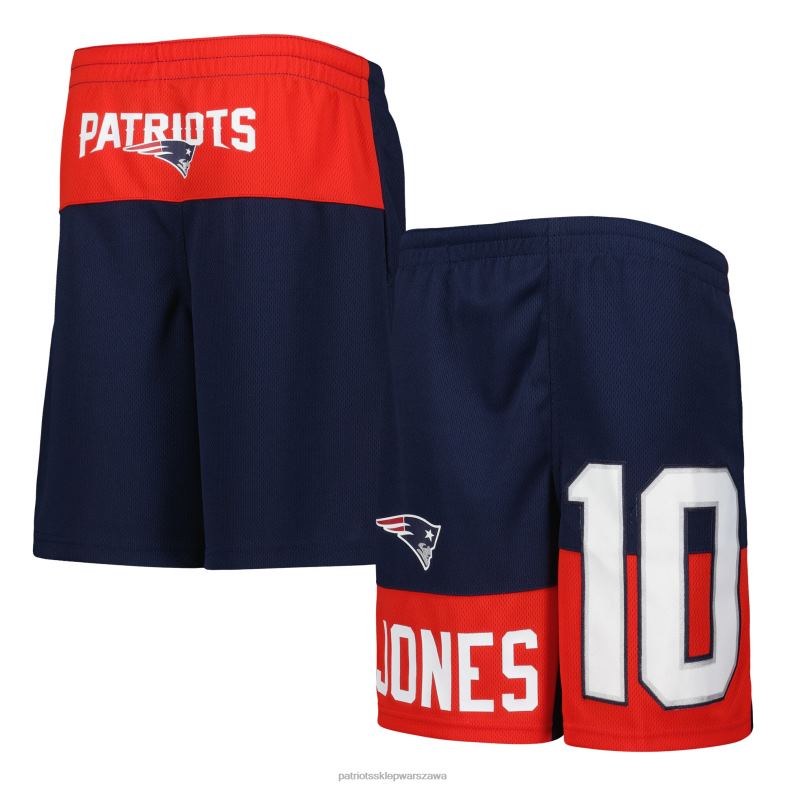 Patriots Jersey Dzieci mac jones granatowe spodenki z imieniem i numerem gracza odzież 6RBB3079
