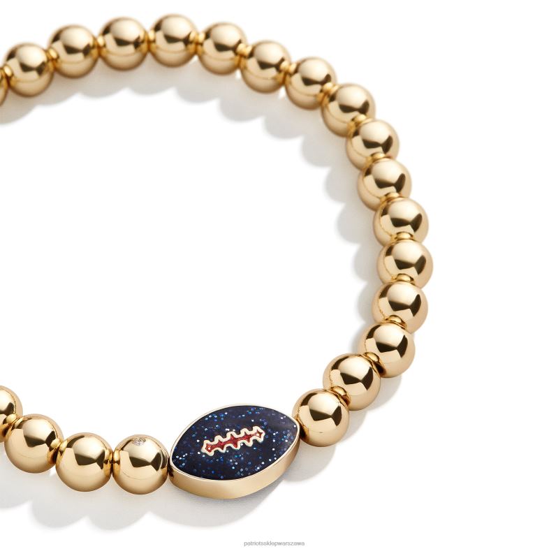 Patriots Jersey kobiety złota bransoletka piza baublebar Akcesoria 6RBB2177