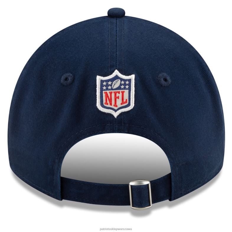 Patriots Jersey kobiety New Era Navy 2021 nfl sideline home 9twenty regulowana czapka Akcesoria 6RBB2297