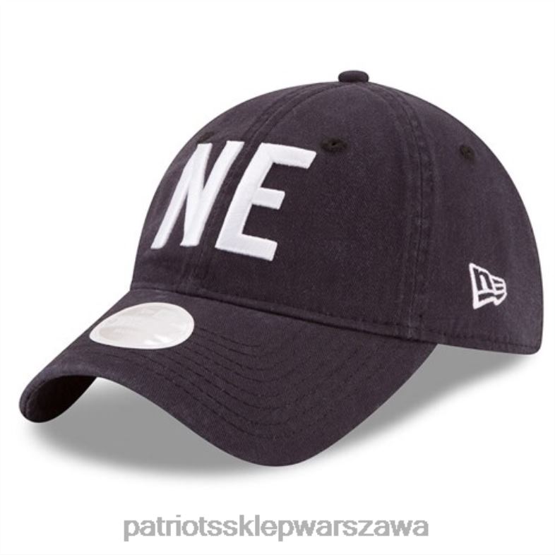 Patriots Jersey kobiety New Era Navy Hometown 9twenty regulowana czapka Akcesoria 6RBB2263