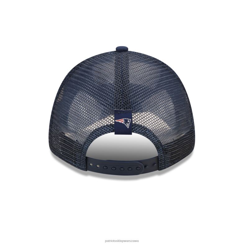 Patriots Jersey kobiety New Era Navy Team Trucker 9forty czapka typu snapback Akcesoria 6RBB2298