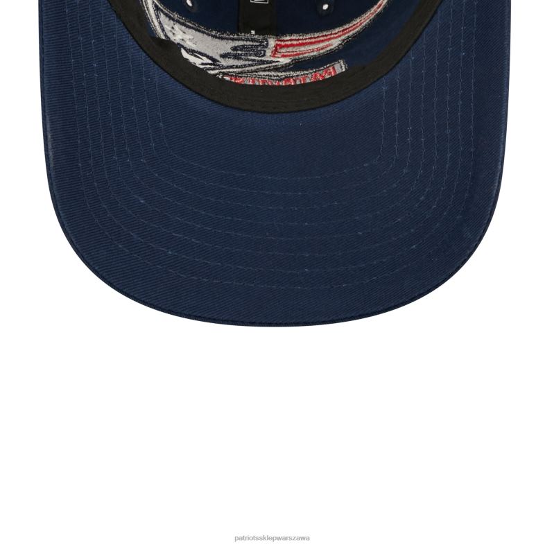 Patriots Jersey kobiety Nowa era Navy 2022 Sideline regulowana czapka 9twenty Akcesoria 6RBB2289