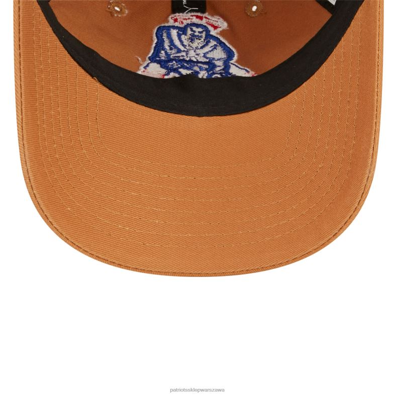 Patriots Jersey kobiety Nowa era brązowy rdzeń klasyczny 2.0 9twenty regulowana czapka Akcesoria 6RBB2271