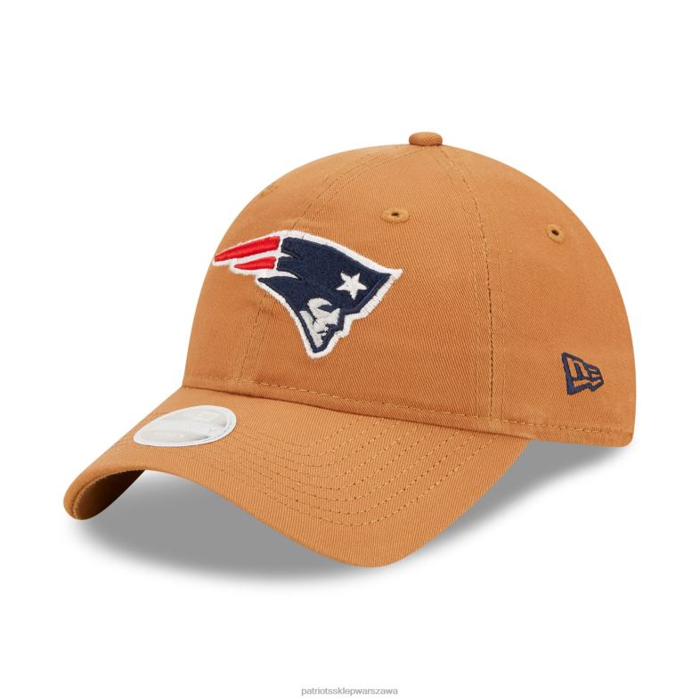 Patriots Jersey kobiety Nowa era brązowy rdzeń klasyczny 2.0 9twenty regulowana czapka Akcesoria 6RBB2299