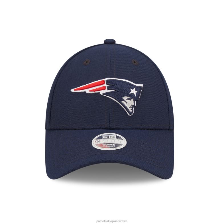 Patriots Jersey kobiety Nowa era granatowa prosta regulowana czapka 9forty Akcesoria 6RBB2273