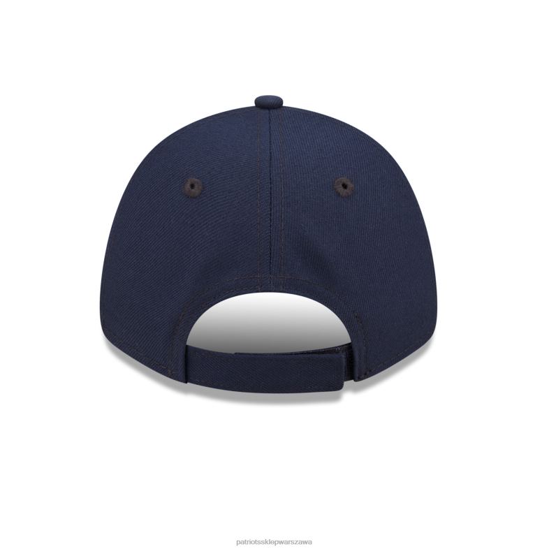 Patriots Jersey kobiety Nowa era granatowa prosta regulowana czapka 9forty Akcesoria 6RBB2273