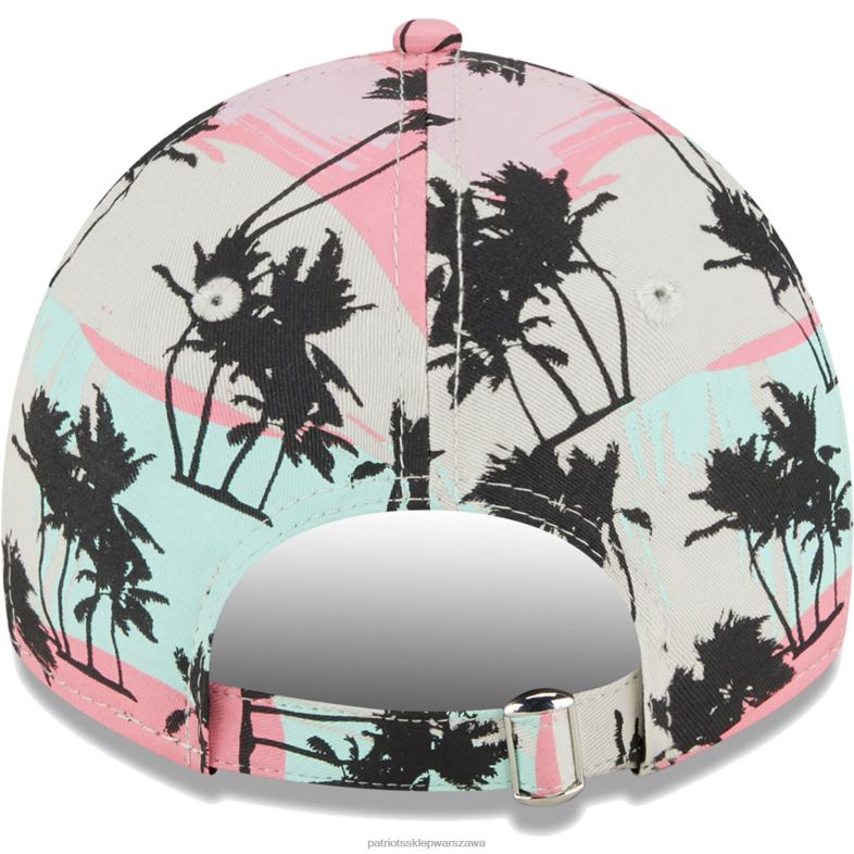 Patriots Jersey kobiety Nowa era kremowa czapka plażowa w stylu retro 9twenty z regulacją Akcesoria 6RBB2260