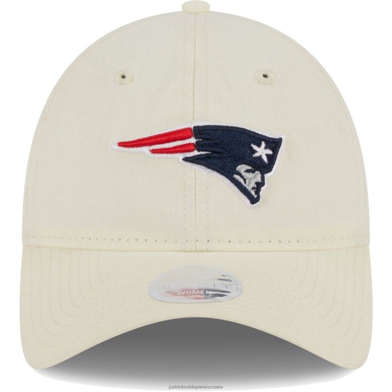 Patriots Jersey kobiety Regulowana czapka New Era Cream Core Classic 2.0 Akcesoria 6RBB2282